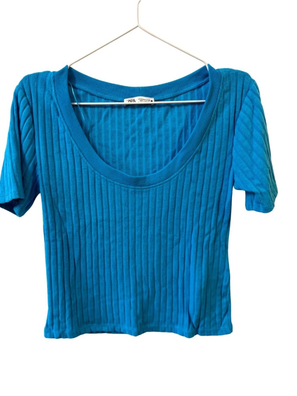 Zara Blue Shirt with Texture
